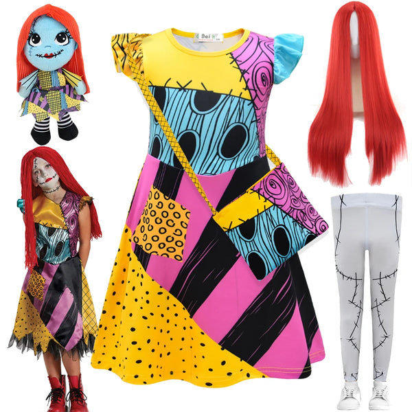 Halloween Costume The Nightmare Before Christmas Horro Sally Dress