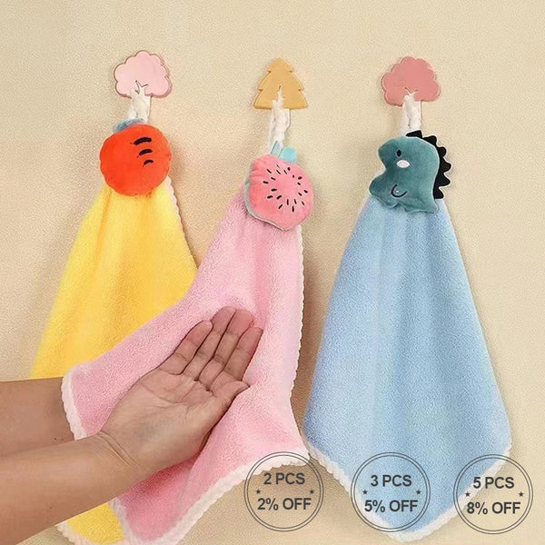 Cute Hand Towels Super Absorbent Microfiber Kitchen Towel Strong Water