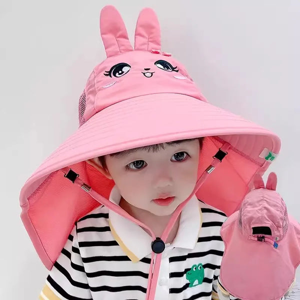 Children Summer Bucket Hats UV Protection Outdoor Beach Sun Hat Boy