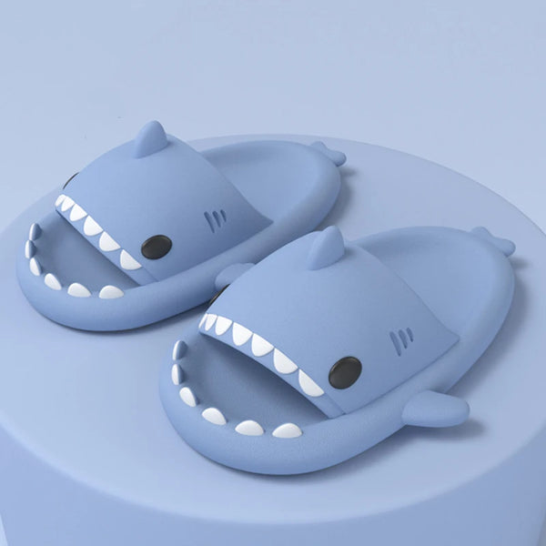 Pallene 2024 New Kids Shark Slippers Fashion Children Cartoon Slippers