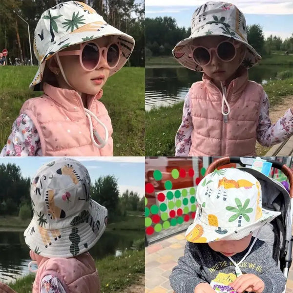 Summer Panama Baby Girls Hat Autumn Cartoon Boys Fisherman Hat Baby