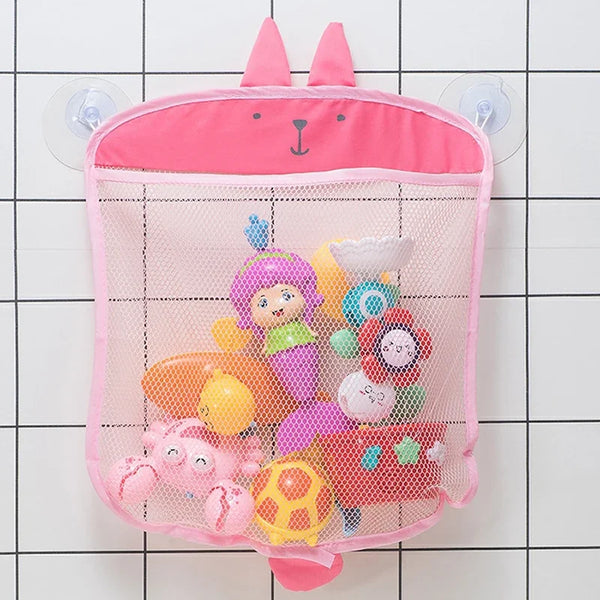 Baby Bathroom Mesh Bag Cartoon Animal Shapes Cloth Sand Toys Storage