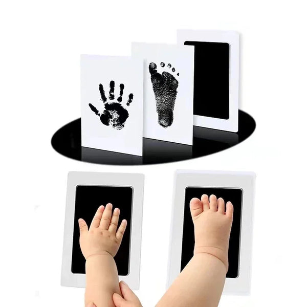 2pcs/set Newborn Baby DIY Hand Footprint Kit Ink Pads Photo Frame