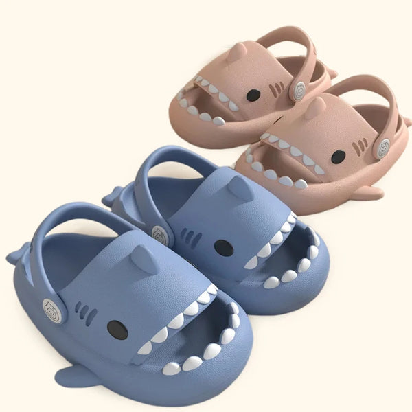 Children Slippers Shark Flip Flops Soft Sole Cartoon Slipper Women Man