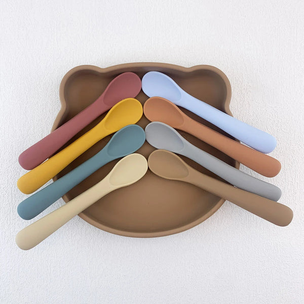 Baby Soft Silicone Spoon Food-grade Silicone Children's Supplementary