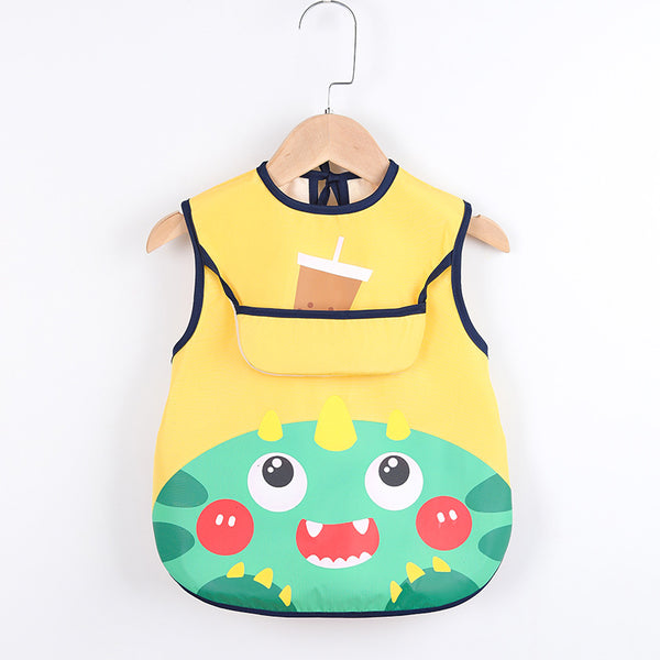 Sleeveless Bibs For Children Baby Kids Toddler Waterproof Long Sleeve