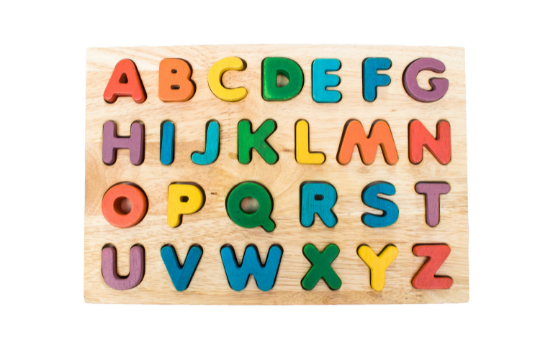 alphabet toys and puzzle