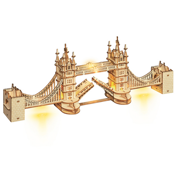 DIY 3D Tower Bridge Big Ben Building Wooden Puzzle