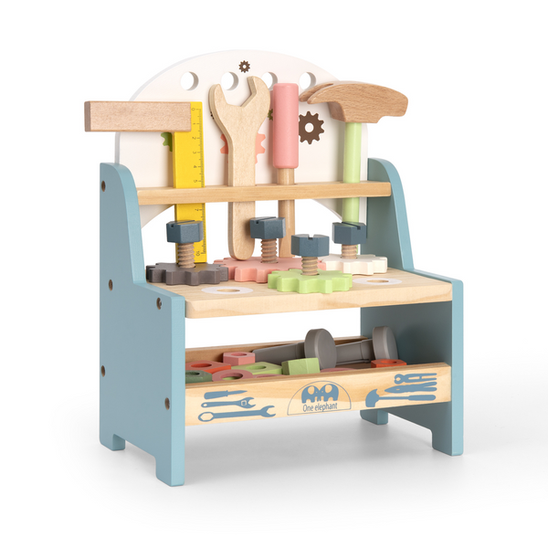 Mini Wooden Play Tool Workbench Set