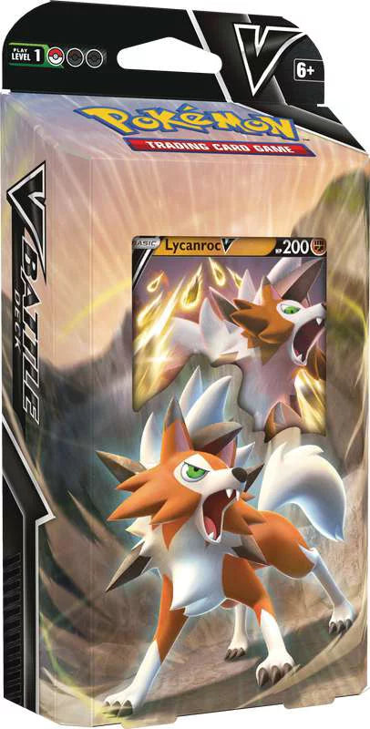 Pokemon Lycanroc - V Battle Deck Trading Card Game